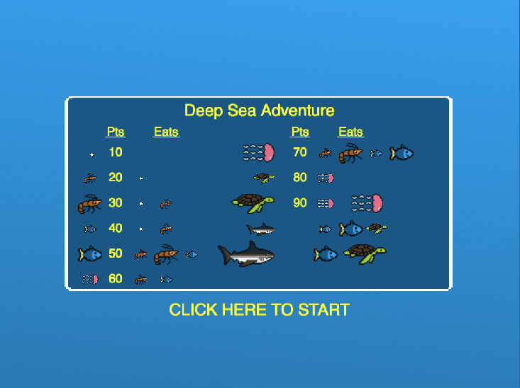 Deep Sea Adventure, a game-based learning (GBL) tool in the Interactions in Ecosystems learning objective.