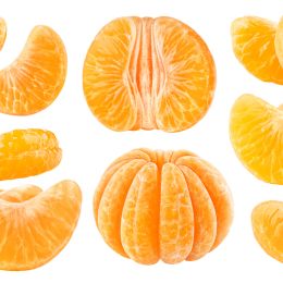 visual of peeled tangerines in rows