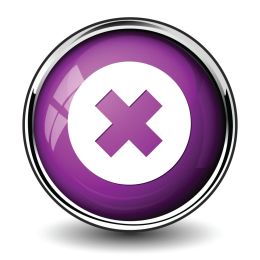 multiplication symbol with purple shiny background