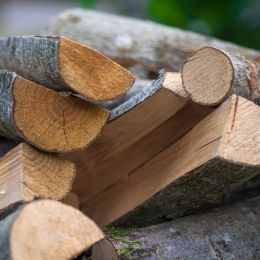 chopped wood logs