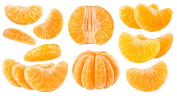 orange slices to be counted, added, subtracted
