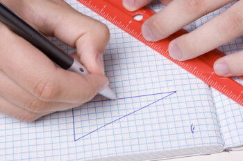 measuring length of side of triangle