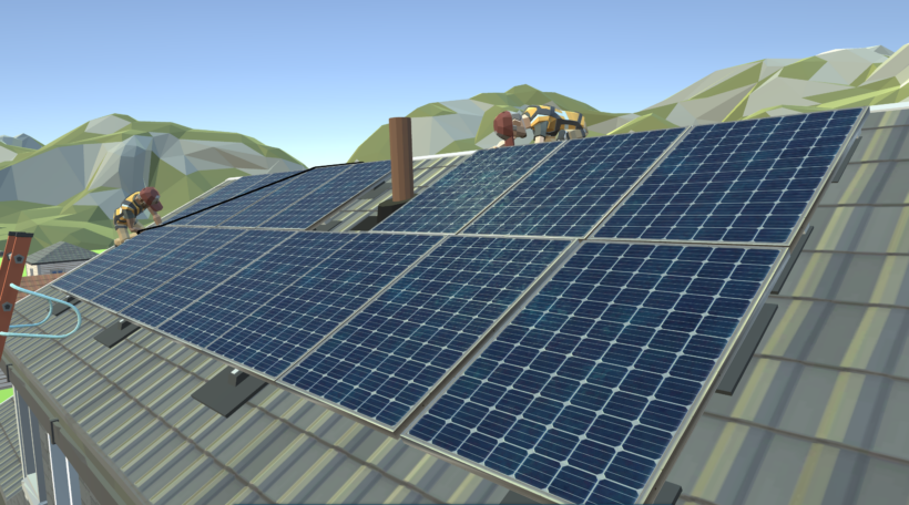 A game about real-world solar installation skills. 