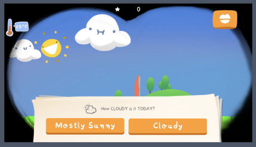 Observe weather and describe it in the game The Perfect Day