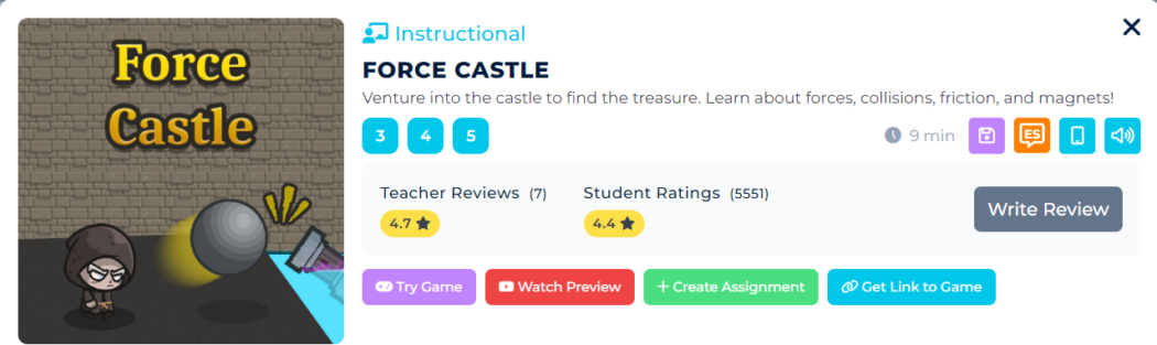 Forces Science Game May the Force of Learning Be With These New Science Games -- May 2023 ...
