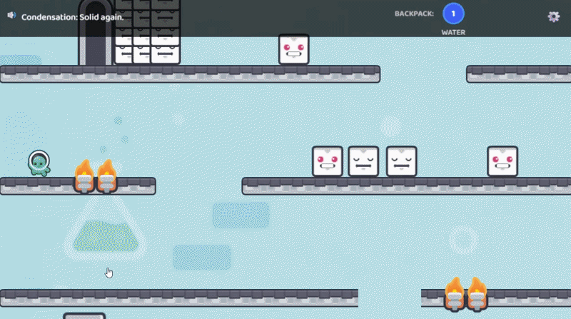 Matter Lab gameplay — physical vs chemical changes