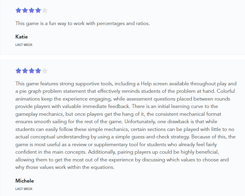Teacher and student reviews for The K Factor